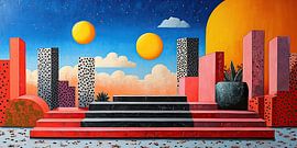 Surrealismus Innenarchitektur Architektur Design Geometrie von Niklas Maximilian