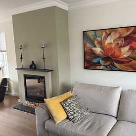 Customer photo: Lotus Fantasy by Jacky, on canvas
