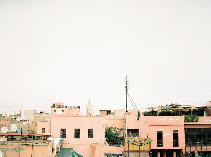 Place des Epices | Roof terraces in Marrakech Morocco | Fine art travel photography print by Raisa Zwart Travel Photography Prints