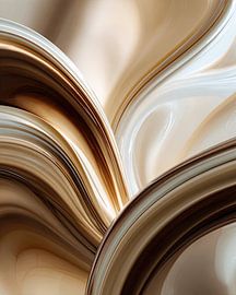 Kaffee oder Cappuccino – abstrakt von Egon Zitter