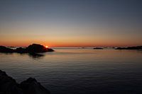 Zonsondergang vanaf Stø, Noorwegen