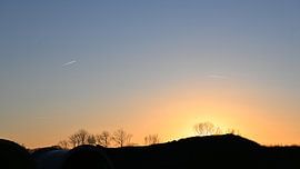 Stille Horizon bij Zonsondergang van Bambi Lu