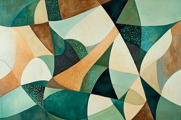 Harmony of colours - abstract forms by Poster Art Shop