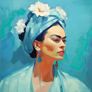 Frida Poster - Frida Impression d'art Peinture d'art sur Niklas Maximilian