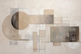 Abstract Earth tones | Geometric Rust by Abstract Painting