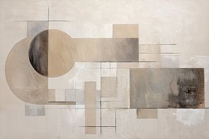 Abstrakte Erdtöne | Geometrischer Rost