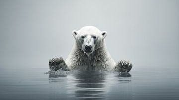 Zen Polar Bear by Karina Brouwer