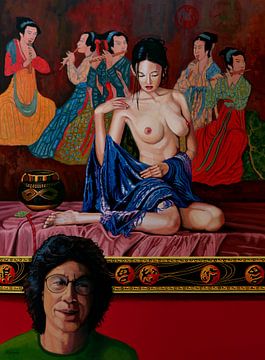 Guan Zeju Painting by Paul Meijering