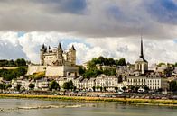 Schloss von Saumur und Altstadt von Saumur an der Loire in Frankreich von Dieter Walther Miniaturansicht
