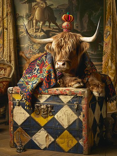 Higland koe KIng arlecchino