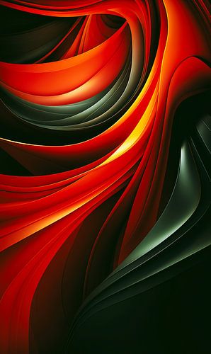 Dynamisch abstract schilderij