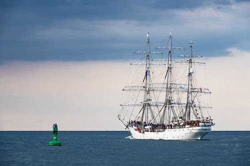 Segelschiff auf der Hanse Sail in Rostock