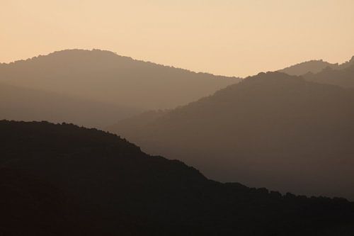 Sunset in the mountains