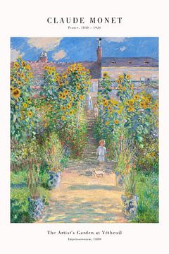 Claude Monet - De tuin van de kunstenaar in Vétheuil van Old Masters