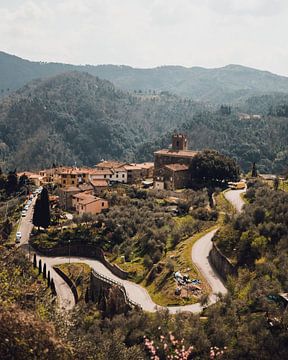 Italian village in Lucca, Tuscany by Dayenne van Peperstraten