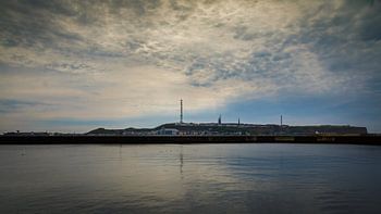 Avond valt over Helgoland