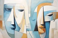Abstraktes Gesicht