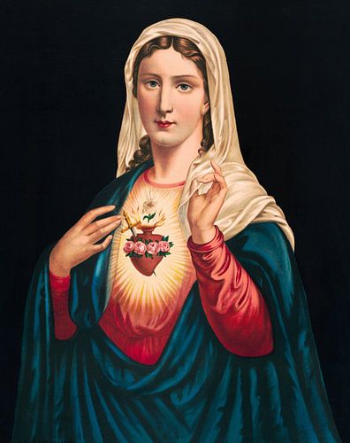 S.S. Heart of Mary (1890), illustration religieuse d'époque.