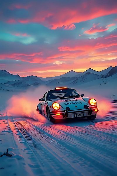 Racers in de sneeuw van Jean Pierre