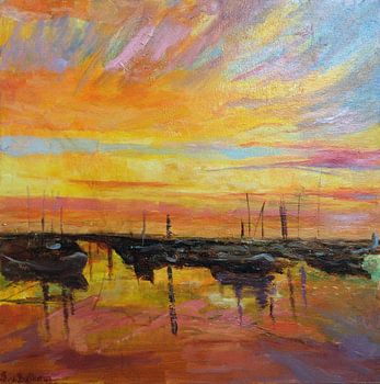 Port du coucher de soleil