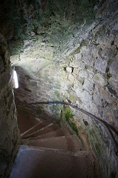 Trap in de ruine Hastings Engeland van Veluws