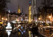 Groningen bij nacht van Steven Groothuismink thumbnail