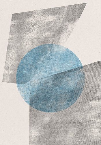 Blue Geometric Modern Object