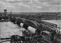 Oude Spoorbrug Rotterdam (1952) schwarzweiß