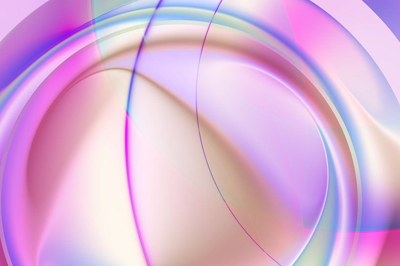 Linien Freude in Violett von Claudia Gründler