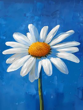 Madeliefje bloem van Littlewhitecat