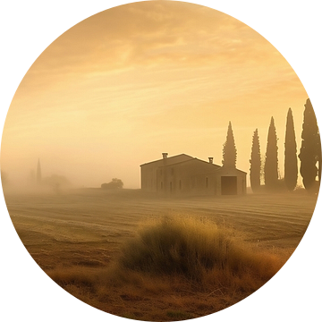 Magisch panorama van Toscane van fernlichtsicht