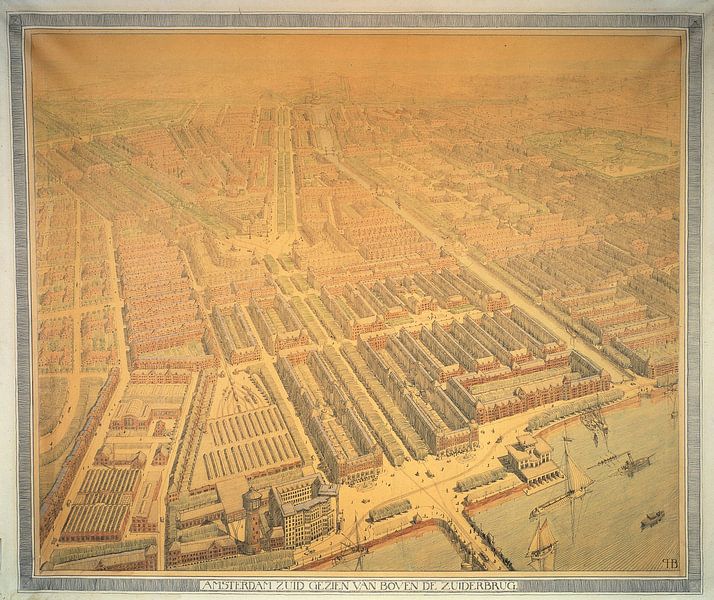 Berlage, Plan Zuid Amsterdam by 1000 Schilderijen
