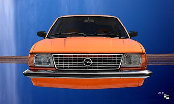 Opel Ascona B vliegende kunstauto van aRi F. Huber