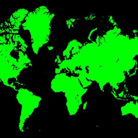 Die Welt im Jahr zweitausendzweiundzwanzig (grün) von Marcel Kerdijk