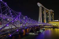Marina Bay Sands met Helix brug