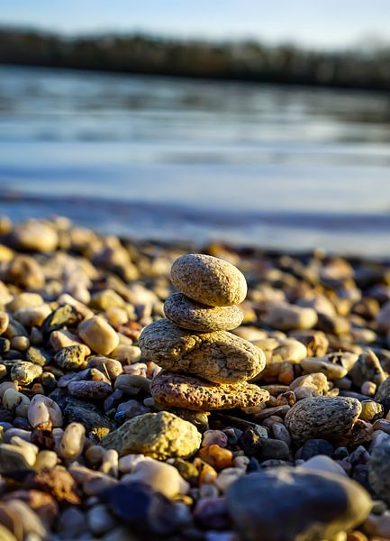Zen pile of stones by Luisa Marie Möbius