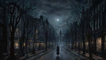 Middernacht op de Verlaten Straat