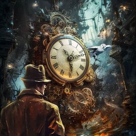 Time travel in abstraction Time is Ticking! by Harry Stok