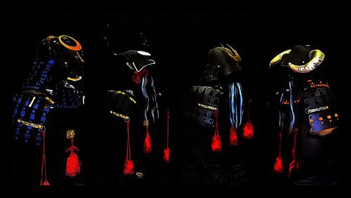 Herinneringen aan Samurai Zwart Pantser Collage