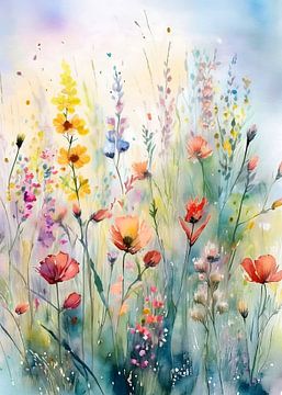 Zomer! Sereen Bloemenveld van Studio Pieternel