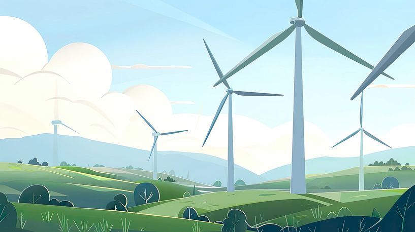 Energiewende &amp; Windkraftanlagen von PixelPrestige