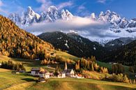 Herbst im Villnösstal von Achim Thomae Miniaturansicht