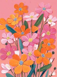 Süße rosa Blumen von IamHome Studio