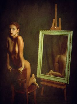 Portrait with rear view mirror, Zachar Rise by 1x