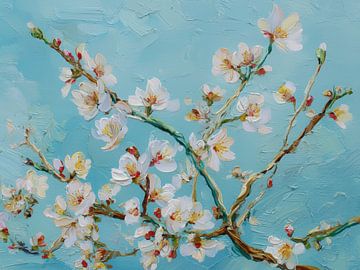 Frühlingsblüte in Hellblau – Sanfte Eleganz von Thea