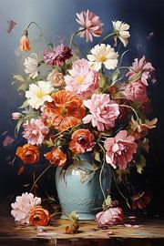 Blumen Stillleben rosa von vanMuis