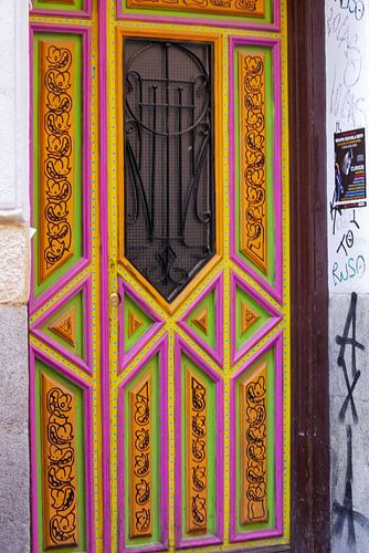 Madrid - fel gekleurde deur