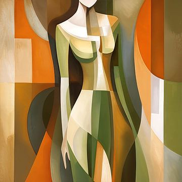 Vrouwelijkheid - Abstract Schilderij Vrouw van De Mooiste Kunst