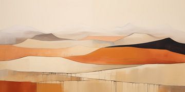 Abstract heuvel landschap #10 van Bert Nijholt