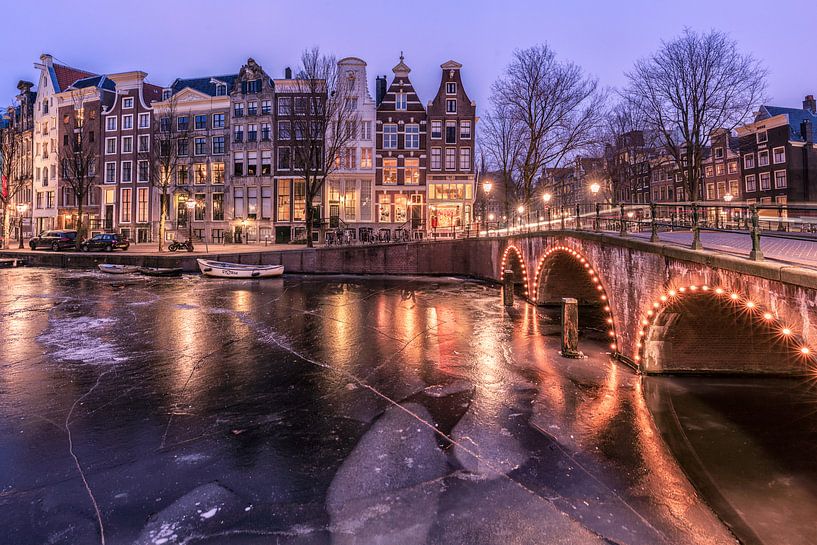 Ijzig Keizersgracht Amsterdam van Dennisart Fotografie